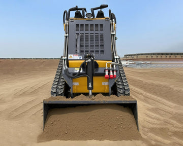 Wolfequip 23hp Mini Skid Steer Loader, with Bucket 22-25hp, Bull-dozing, For Garden, Farms, Parks, Roads – Ideal for Digging, Drilling, Bull-Dozing, EPA Gasoline Engine