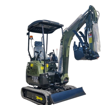 4,000 lb TYPHON Terror XVIII Mini Excavator Rubber Track with Kubota D902 Diesel Engine USA